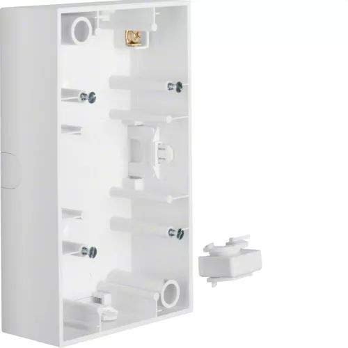 2-gang surface-mounted box, B3/B7, polar white, matte