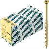 Format 4317784228121 SPS Seko Yellow Zinc-Plated Chipboard Screws, PZ Drive, 5.0 x 50/30 mm, Partial Thread, Small Pack, Hex Nuts view 1