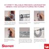 Starrett T436.1XFL-6 Outside Micrometer, Friction Thimble, Lock Nut, Carbide Faces, 0-6 in Range, ±0.00005 in Accuracy view 3