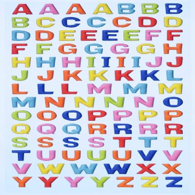 Creapop SOFTY Stickers Uppercase Letters, Colorful