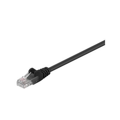 Goobay 68652 Cat 5e Patch Cable, U/UTP, Black