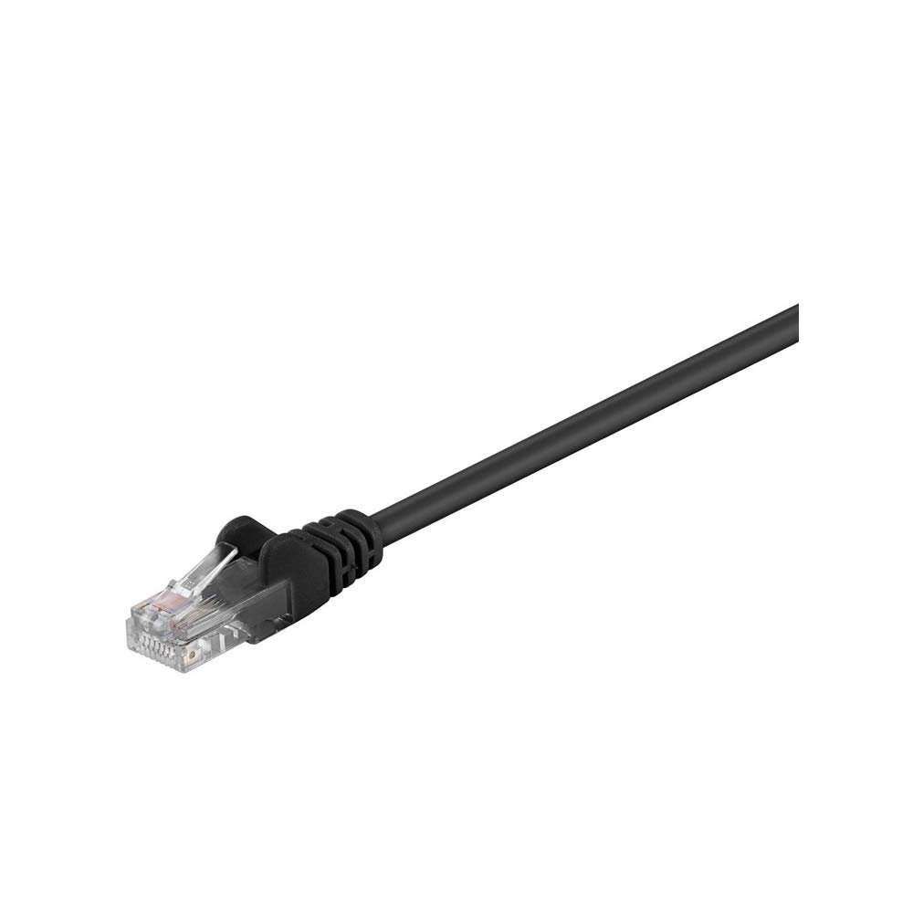 Goobay 68652 Cat 5e Patch Cable, U/UTP, Black