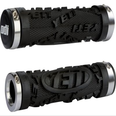 ODI 31515 Yeti Hardcore MTB Grips Bonus Pack, Black/Silver, 130 mm, D30YHB-S
