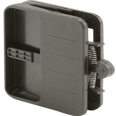 Prime-Line 147 Screen Door Latch and Pull with Security Lock, Black