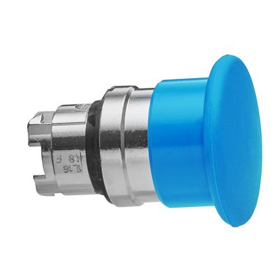 40 mm Blue Mushroom Pushbutton Head