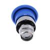 40 mm Blue Mushroom Pushbutton Head view 4