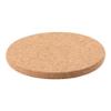 Continenta Round Cork Trivet 1504, Light Brown view 1