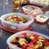 Rubbermaid Easy Find Lid Food Storage Container, 1.25 Cups, Racer Red view 3