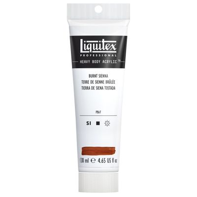 Liquitex Professional Heavy Body Acrylic Paint, Burnt Sienna, 138 ml Tube