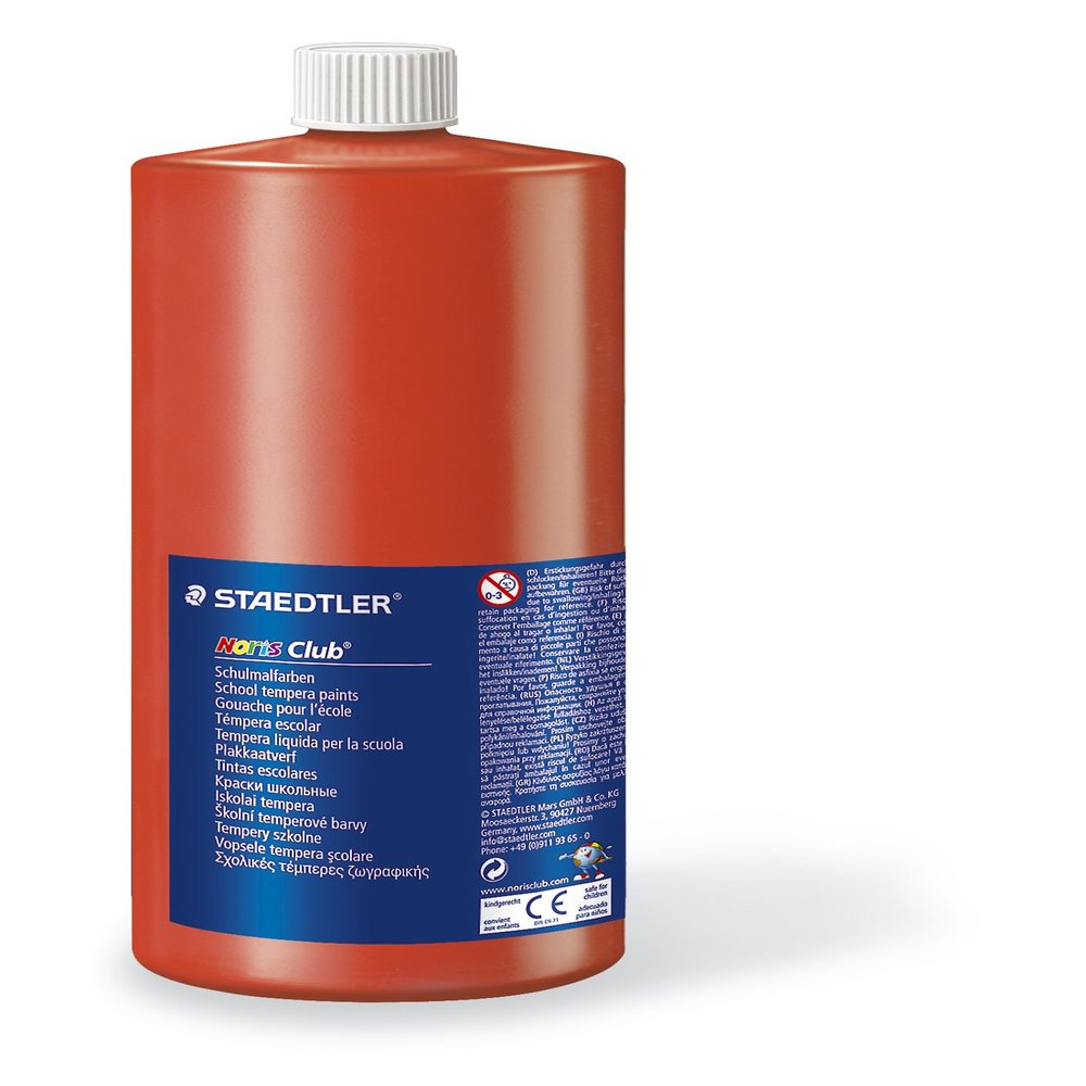 STAEDTLER 8850 Noris Club School Paint, 1000 ml, Red
