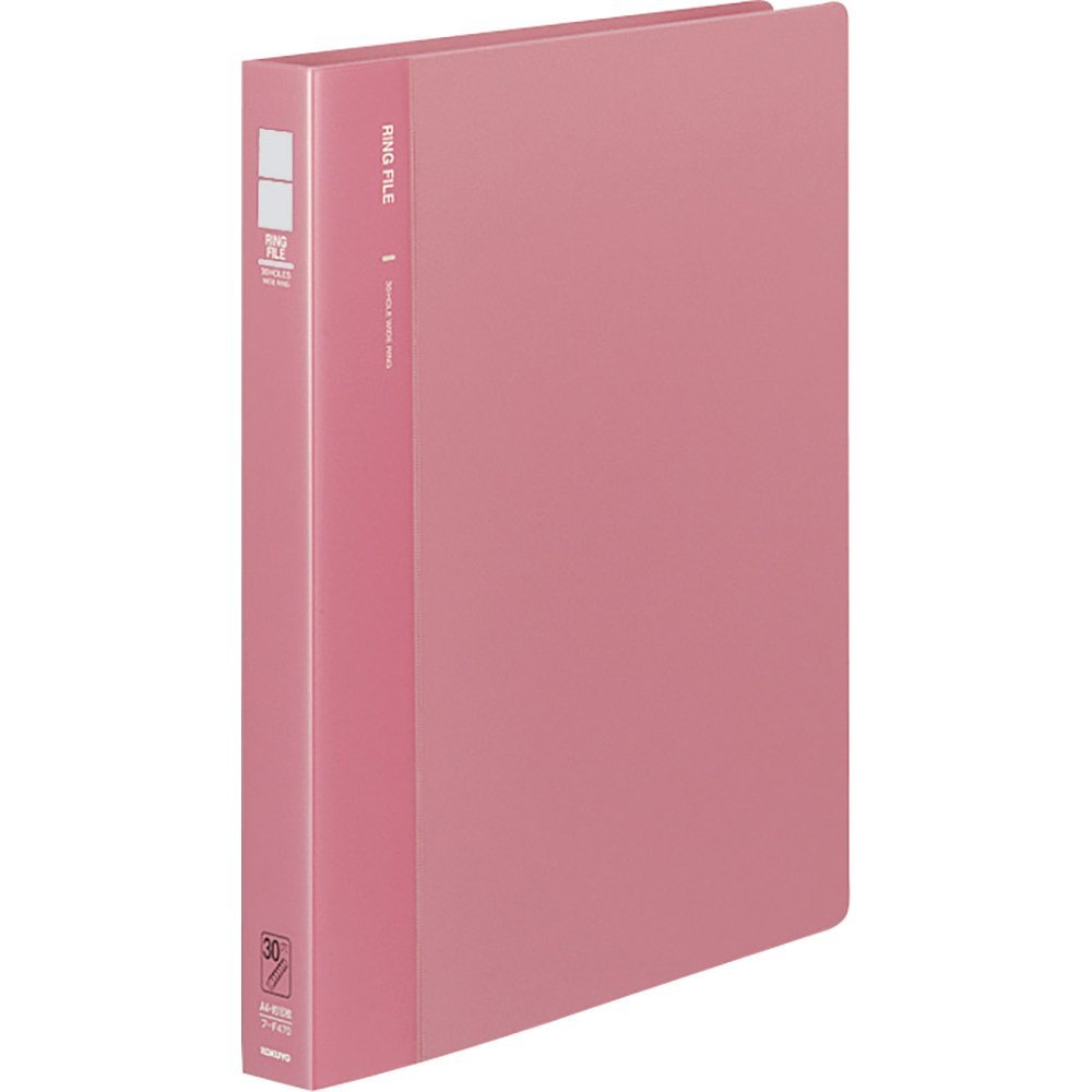 A4 30-Hole Ring Binder, 33 mm, Peach, Tatesehaba, Kokuyo S & T (Japan Import)