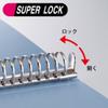 A4 30-Hole Ring Binder, 33 mm, Peach, Tatesehaba, Kokuyo S & T (Japan Import) view 3