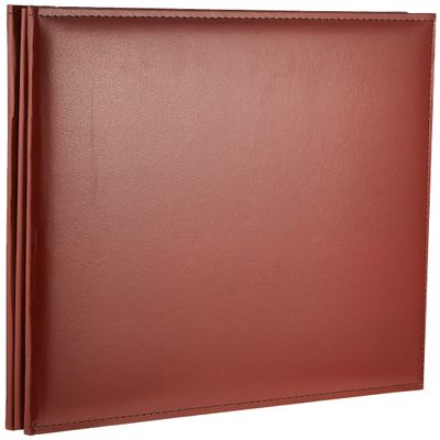Pioneer Scrapbook with Faux Leather Cover, 12 x 12 in, Brown
