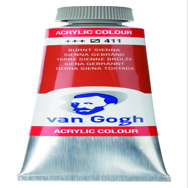 VAN GOGH Talens Acrylic Paint, 40 ml Tube, 411 Burnt Sienna