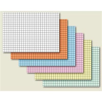 Graph-Ruled Index Cards, A4, 190 g/m², White