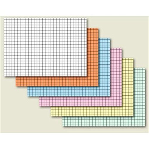 Graph-Ruled Index Cards, A4, 190 g/m², White
