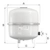 Flamco Contraflex Expansion Vessel – 80 Liters / 1.5 [6 bar] – White – For Closed-Loop Heating, Air-Conditioning and Cooling Systems – 26783 view 2