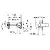 GROHE Replacement Part, Single-Lever Concealed Universal Rough-In Body, 1/2 in. view 2