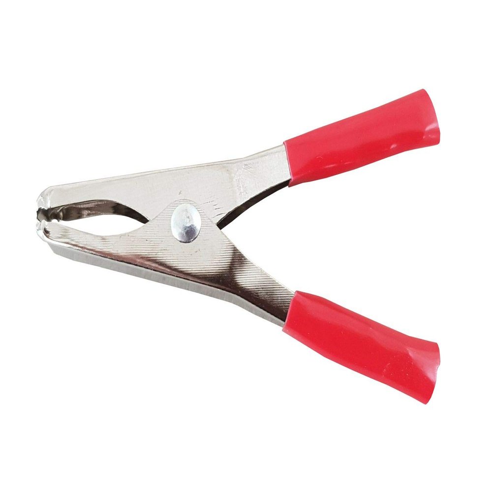 netproshop 72 mm Insulated Alligator Clips, Selection (2 pcs), Red