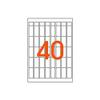 agipa Universal Labels, 35 x 15 mm, White view 2