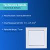 REV PlanoLuxe Surface-Mounted Momentary Rocker Switch, White view 3