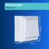 REV PlanoLuxe Surface-Mounted Momentary Rocker Switch, White view 4