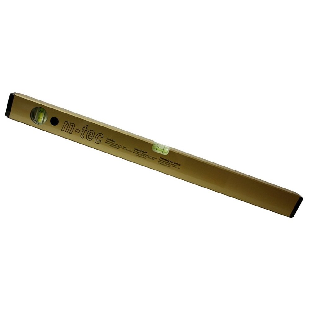 Gold Aluminum Level, 1000 mm, "m-tec-Profi"