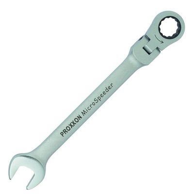 Proxxon 23054 MicroSpeeder 17 mm Ratcheting Combination Wrench with Self-Locking Joint