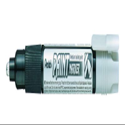 Pentel MMP20-ZO Permanent Paint Marker, 2.0 mm Round Tip, Silver, 1 pc