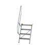 Aluminum Staircase 60, 5 Steps, 600 × 200 mm, Vertical Height 1.21 m view 2