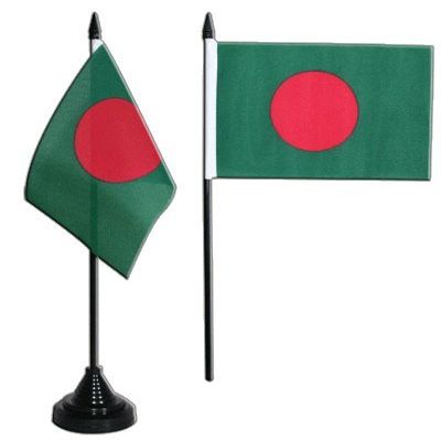 Flaggenfritze Bangladesh Table Flag 10 x 15 cm