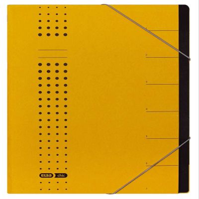 SIGEL ELBA chic Filing Folder, A4, Yellow, 7 Compartments