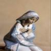 LLADRÓ Virgin Mary Nativity Figurine, Stoneware view 2