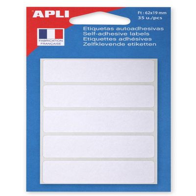 agipa Multi-Purpose Labels, 19 x 62 mm, White