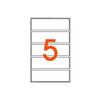 agipa Multi-Purpose Labels, 19 x 62 mm, White view 2