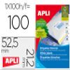 APLI Adhesive Labels, A4, 52.5 x 21.2 mm, 100 Sheets view 1