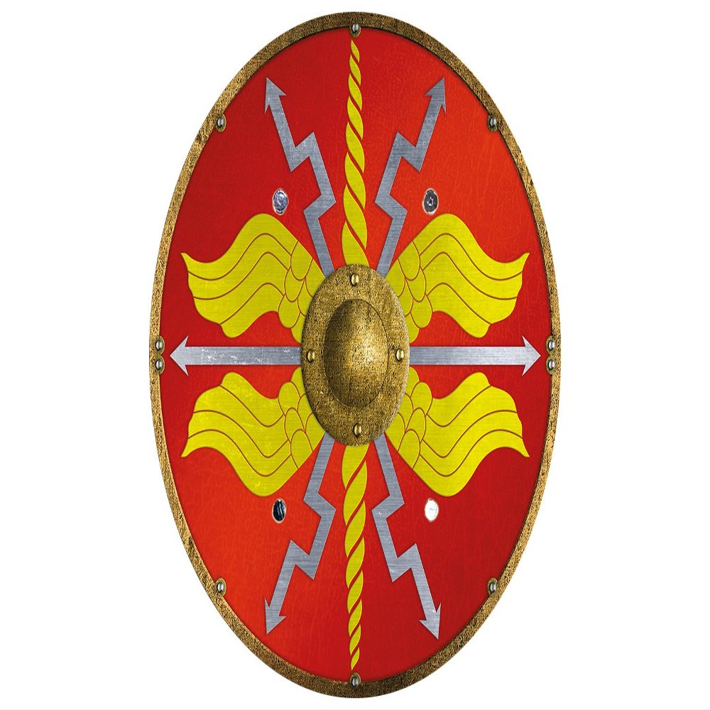 Holzspielerei Round Roman Shield