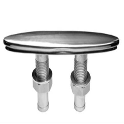 Retractable Cleat, A4/AISI 316 Stainless Steel, 200 x 70 mm