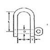 Yacht Steel Flat Shackle, Round, 12 x 21 mm view 2