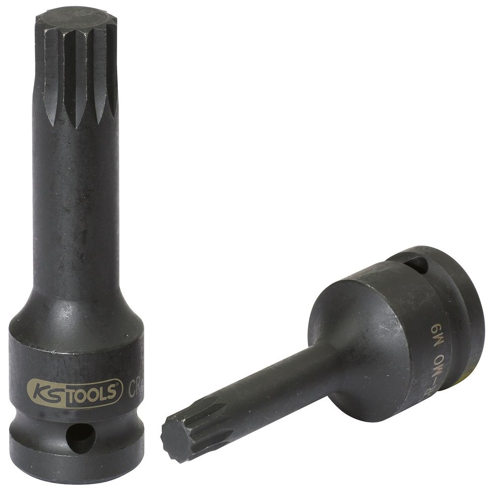 KS Tools 911.0949 1/2" Long XZN Impact Bit Socket, M9