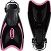 Cressi Palau Fins - Adjustable Long Fins for Adult Snorkeling and Swimming, Black/Pink, XS/S (35/38) view 2