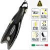 Cressi Palau Fins - Adjustable Long Fins for Adult Snorkeling and Swimming, Black/Pink, XS/S (35/38) view 3