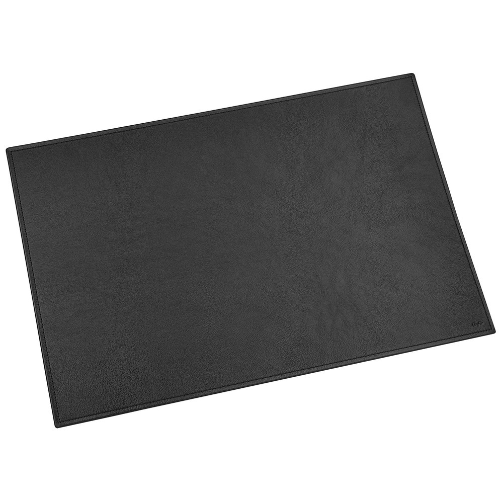 Lufer Modena Leather Desk Mat, 45 x 65 cm, Black