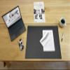 Lufer Modena Leather Desk Mat, 45 x 65 cm, Black view 4