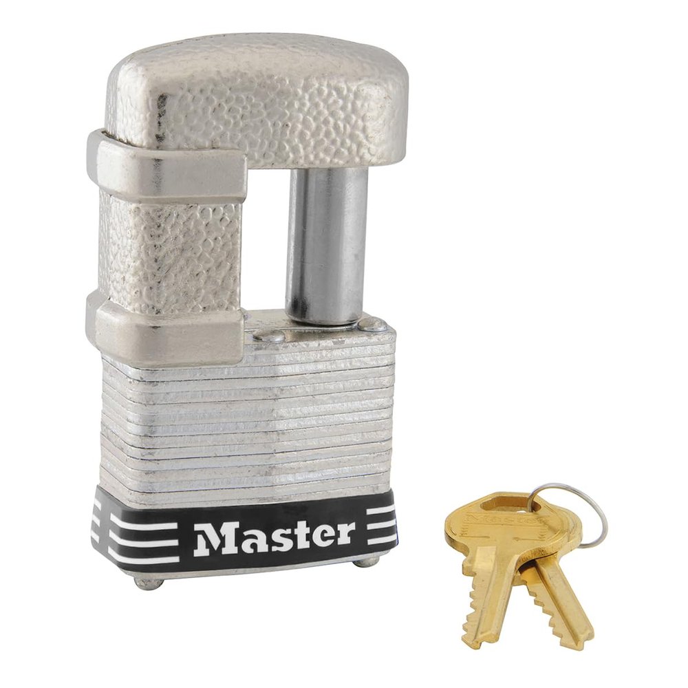 Master Lock 37KA Keyed-Alike Padlock with Coated Steel Shackle, 4.8 cm Body