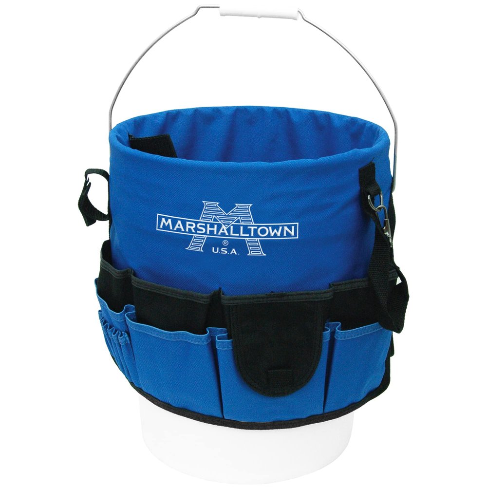 Marshalltown Bucket Tool Bag, Nylon, Blue