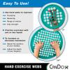 CanDo Power-Web Hand Trainer, Latex-Free, 35.6 cm Diameter, Yellow (Extra-Light) view 4