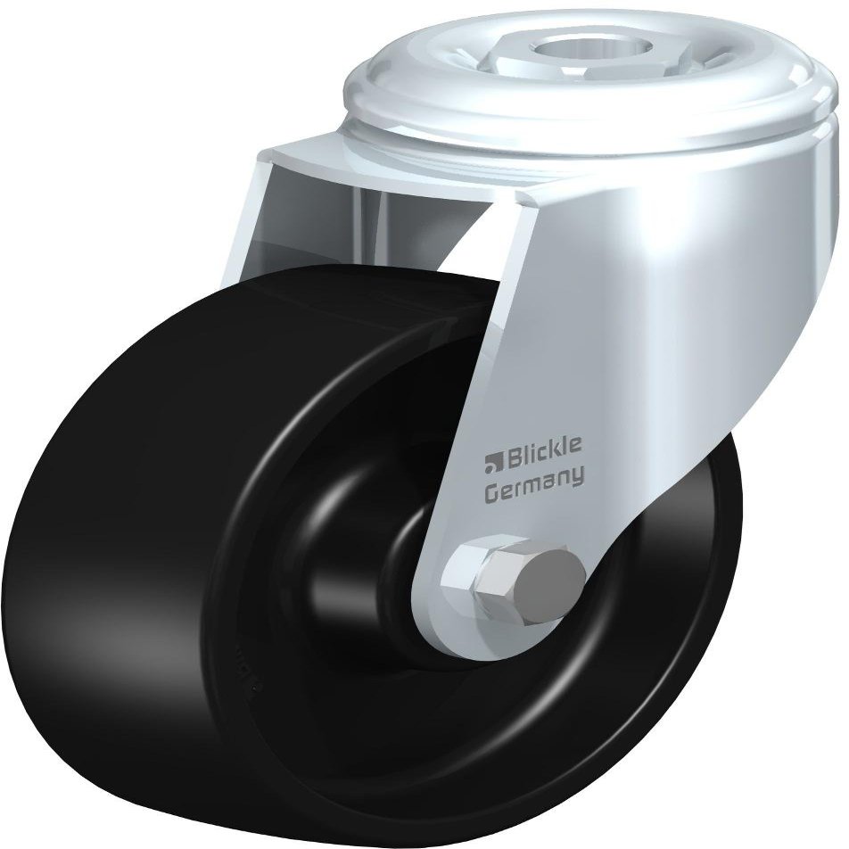 BLICKLE LKRA-POA 125 Swivel Caster, 4.9 in Wheel Diameter, 264 lb Load Capacity