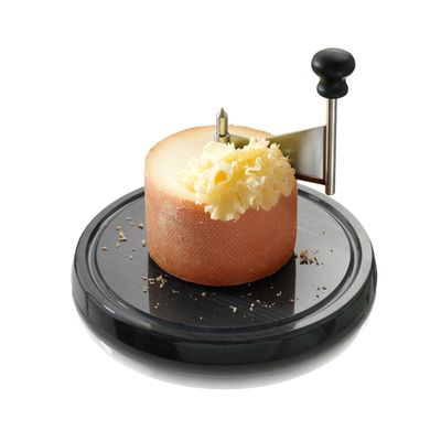 Boska Cheese Scraper with Luxurious Marble Plate, Stainless Steel and Plastic, 220 x 220 x 140 mm