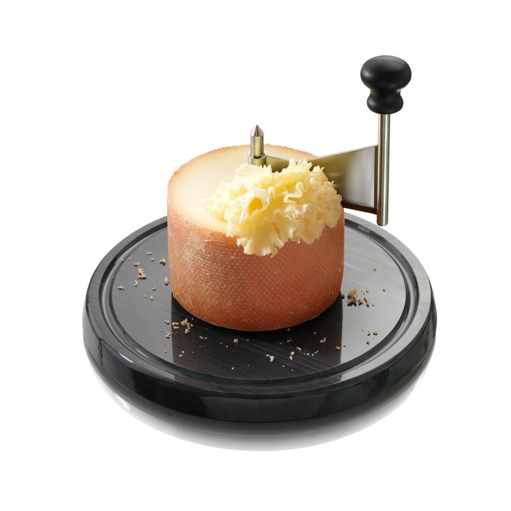 Boska Cheese Scraper with Luxurious Marble Plate, Stainless Steel and Plastic, 220 x 220 x 140 mm